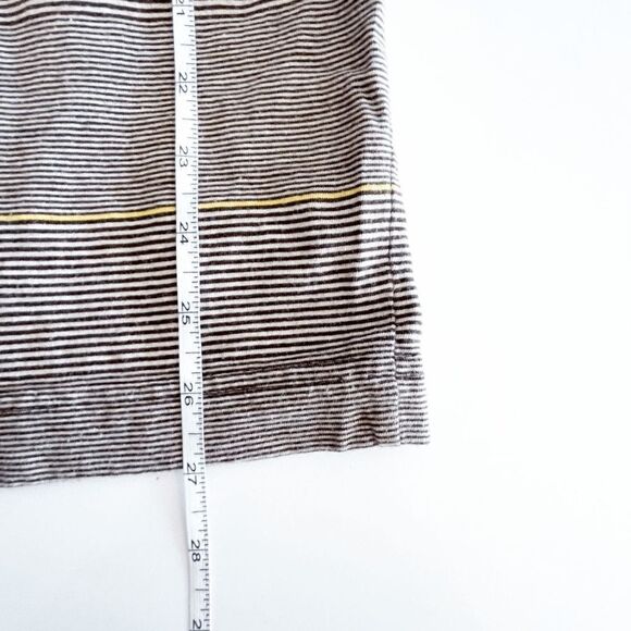 O' Neill Mens Casual T Shirt Short Sleeve Stripes Chest Pocket Brown Large - Picture 6 of 6